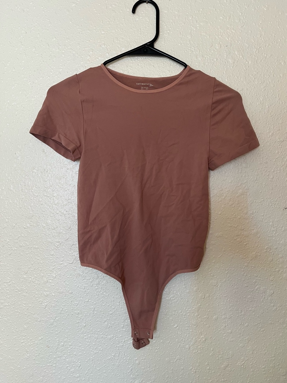 Free people Mauve Short Sleeve Bodysuit